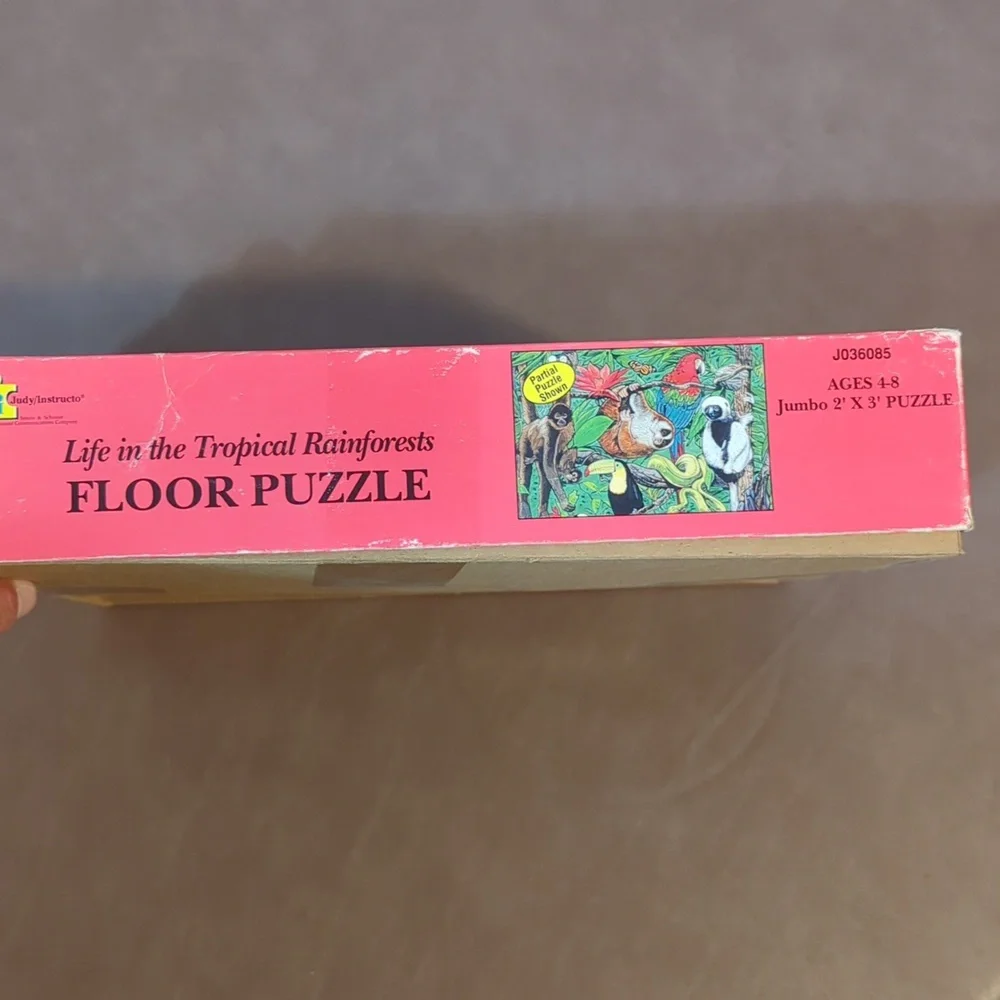 Judy Instructo Life in the Tropical Rainforest jumbo floor puzzle 50 PC